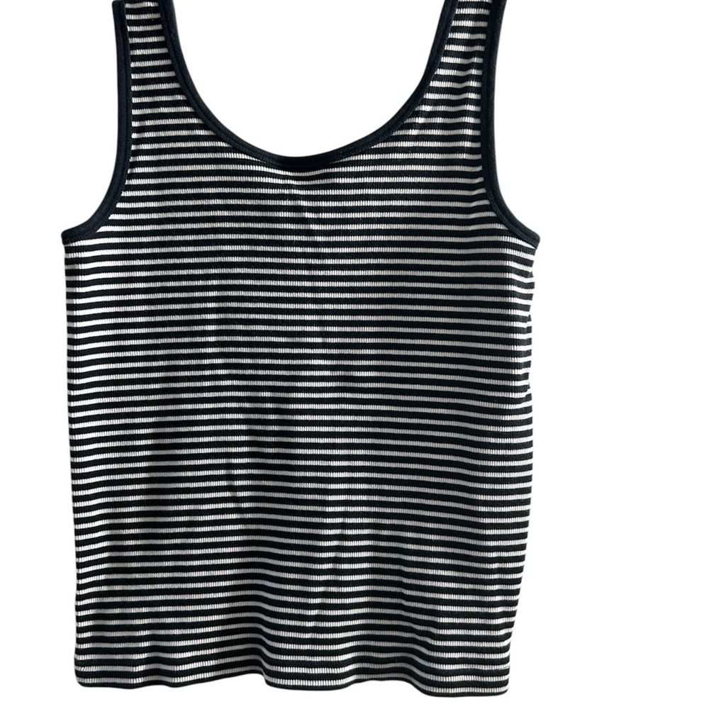 Ralph Lauren Black and White Striped Tank Top